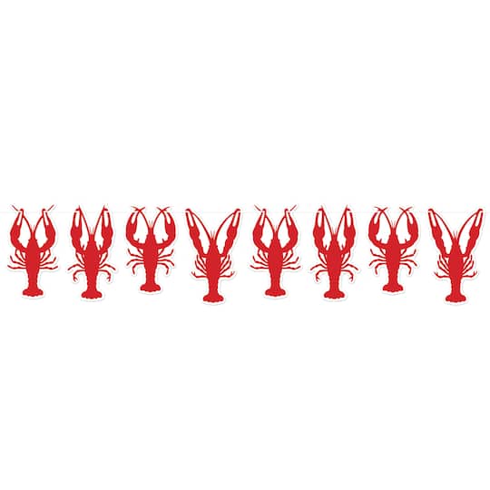 Beistle 56451 Crawfish Streamer Cardstock - Pack of 12